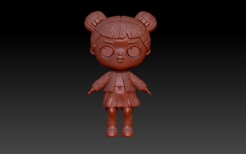 lol doll - version 1 loldoll kid 3d zbrush figure cute toy sculpture games toys cartoon lovely 3d print model - Mito3D