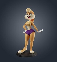 lola bunny looney tunes art cute cartoon printable collectibles games tv kids figure character tiny toys 3d print model - Mito3D