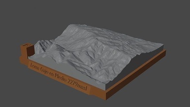 vacanza tipo en medio montagna paesaggio vulcano terreno ambiente natura fotogrammetria elevazione dem scienza 3d print model - Mito3D