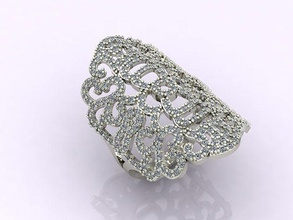 longo anel pedra mulheres 3dm 1 noivado casamento diamante ouro anéis femininos joalheria projeto prata imprimível moderno moda fusão rede beleza esterlina feminino render argolas 3d print model - Mito3D