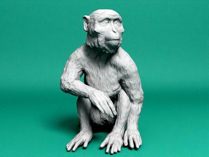 longo cauda macaco animal animais rabo longa humano fofa selvagem Fazenda fdm sla dlp imprimível miniatura brinquedo brinquedos arte esculturas 3d print model - Mito3D