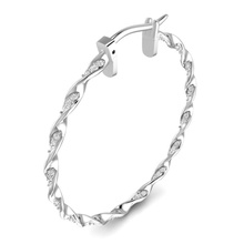 contorto earing twistearing longevo diamante oro stampabile moda trend unico torcere gioielleria orecchini 3d print model - Mito3D