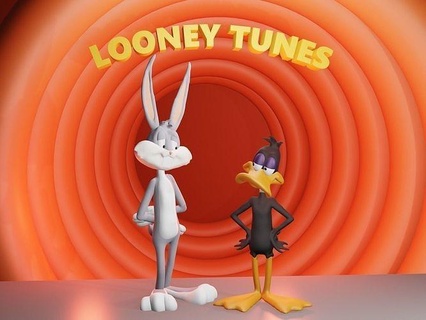 looney tunes bugs bunny e daffy duck daffyduck bugsbunny pernalonga patolino sculptures art games heros 3d print model - Mito3D