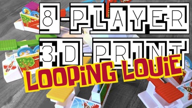 looping louie 8 player adapter game spieler play board fun skill stability party drinking adult games toys accessories 3d print model - Mito3D