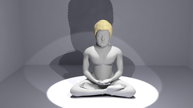 senhor buda a arte espirituais budhdha budha deus desafio de natal esculturas 3d print model - Mito3D