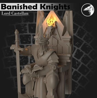 lord castellan corvux hero knight champion minis miniatures game board wargame warhammer aos ageofsigmar warcry knights games toys 3d print model - Mito3D