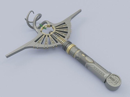 lord corvax saber - vader immortal lightsaber spear props star wars art scans replicas 3d print model - Mito3D