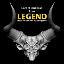 lord of darkness legend head 6 inch action figures movie lordofdarkness thelordofdarkness legendmovie character villain devil evil custom actionfigurecustom actionfigure toy 3dprint 3dsculpt games toys 3d print model - Mito3D