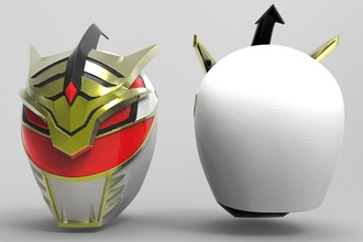lord drakkon helmet coin medal power ranger super sentai tommy games toys 3d print model - Mito3D