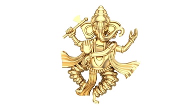 kral ganesh pandent 3d model krishna bedava tanrı mücevher altın gümüş elmas yüzük sterlin heykel bilimkurgu takı kolye 3d print model - Mito3D