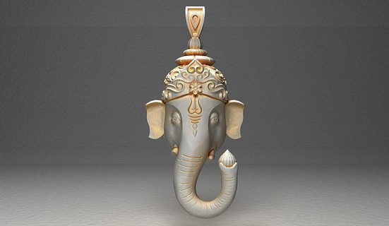 lord ganesha murti ganehji god ganpati printable jewellery jewelry idol bhagwan pendent statue zbrushmodel zbrush jewellry 3dprint art pendant sculpture character pendants 3d print model - Mito3D