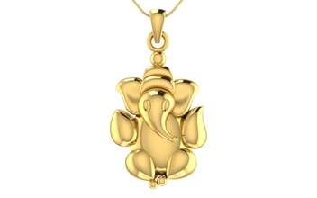 lord ganesha pendant gold jewel jewelry jewellery ganesh art god sculpt elephant rhino matrix magic pendants silver deity gem printable 3d print model - Mito3D