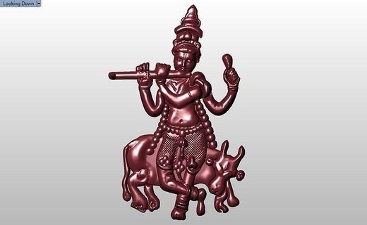 lord krishna pendant hindu god king goddess history antique ganesh 3d free deity buddha statue download jewellery diamond silver gem ganesha poly jewelry pendants 3d print model - Mito3D