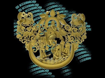 Seigneur Krishna radha art religion Dieu bijoux sculpture 3d pendentifs libre mohan Indien Vishnu spirituel statue déité gopal vache miniatures figurines 3d print model - Mito3D