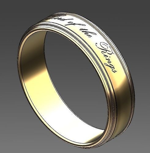 signore anelli gioielleria oro prezioso lusso splendente 3D print model - Mito3D