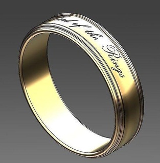 signore anelli gioielleria oro prezioso lusso splendente anelli 3d print model - Mito3D