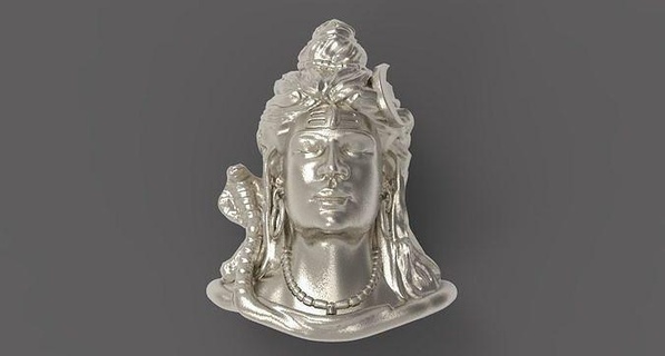 Kral Shiva Sanat heykel din Antik takı kolye 3d print model - Mito3D