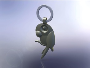 loretto moda animale cartone animato bird keychain 3d di stampa altri 3d print model - Mito3D