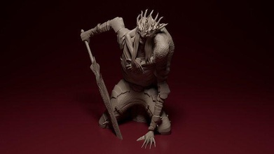 dark souls- lorian lothric souls darksouls boss character minature sculpture miniature princes prince art sculptures 3d print model - Mito3D