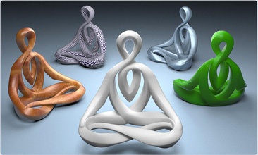 loto hombre 1 meditación humano sentado paz arte esculturas buda 3d print model - Mito3D