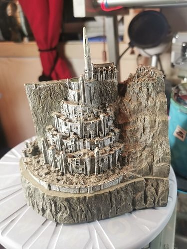 lotr minas tirith fortezza architettonico fantasia arte scansioni repliche 3D print model - Mito3D