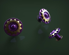 lotus boucle d'oreille bijoux la mode défi de gratuit 3dprintable 3dprint d'impression 3d jewell des boucles d'oreilles 3d print model - Mito3D