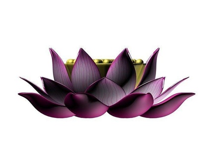 lotus flower 3d model lasers art sculptures 3d print model - Mito3D