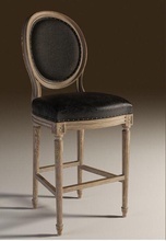 louis redonda de alto taburete la barra casa clásico vintage presidente muebles silla clásicos 3d print model - Mito3D