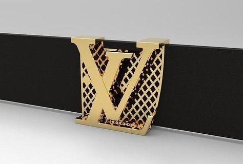 Louis Vuitton fivela modelo produzir código bad002 joalheria anel banda feminino precioso Casamento ouro imprimível diamante moda argolas massa coleção solitário noivado mulheres transportadora pulseiras pulseira 3d print model - Mito3D