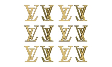 louis vuitton logo replik schmuck druckbar zeichen gold silber ornament ornamente joaillier anhänger mode luxus linderung zubehör symbol kunst logos 3d print model - Mito3D