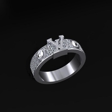 louis vuitton yüzük takı lüks zarif mücevher altın gümüş düğün elmas küpe bilezik kolyeler kolye gergedan aksesuar güzellik moda tasarım cad yüzükler 3d print model - Mito3D