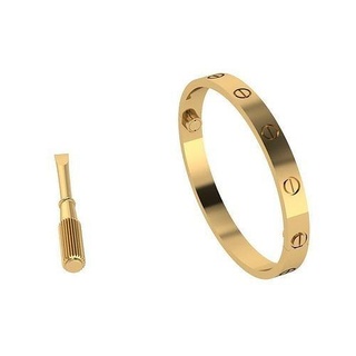 love bracelet 18 size screw screwdriver luxury forever gold jewelry printable elegant classic jewellry silver 3d 3dmodel bracelets 3d print model - Mito3D
