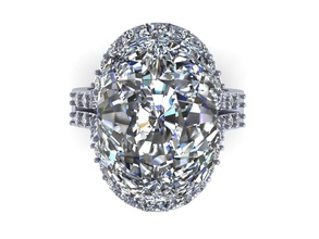 amor anel de diamante definição pedra jóias solitaire a moda pulseira bracelate safira branco ouro sterling prata o engajamento vintag anéis 3d print model - Mito3D