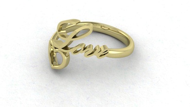 el amor del corazón anillo de oro la joyería forher joya día san valentín cupido pasión valetines cariño amistad regalo días festivos símbolo amigo los anillos cad 3d print model - Mito3D