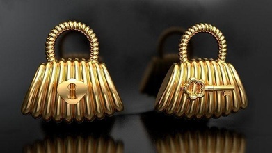 l'amour clé sac pendentif or Collier Vuitton argent imprimable mode beauté Cas gaine bijoux bijou boucle d'oreille Chanel dolgegabbana Hermès pendentifs 3d print model - Mito3D