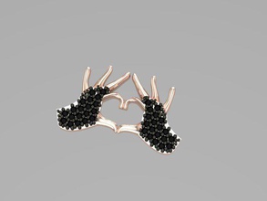 l'amour mouvement pendentif 45 bijoux or d'argent le platine diamant pierre précieuse gem joyau de l'anneau des boucles d'oreilles colliers prndant bracelet pendentifs 3d print model - Mito3D