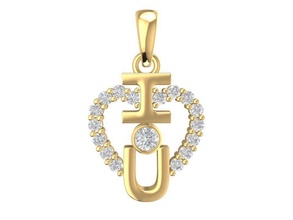 amore pendente 673 gioielleria moda Accessori oro diamante donna donne unisex design feng shui anelli 3d print model - Mito3D