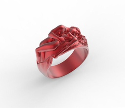 l'amour bague mariage bijoux romance cadeau or argent bijou brillant Valentin engagement anneaux 3d print model - Mito3D