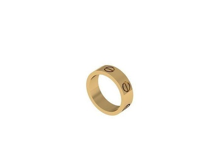 amar anel 17 9mm parafuso Chave fenda Projeto joalheria ouro imprimível prata 3d 3dmodel argolas 3d print model - Mito3D