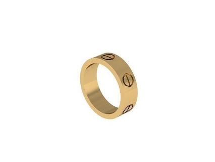 amor anillo 18 3mm Talla tornillo oro diseño joyería joya imprimible destornillador atornillar amando libro anillos 3d print model - Mito3D