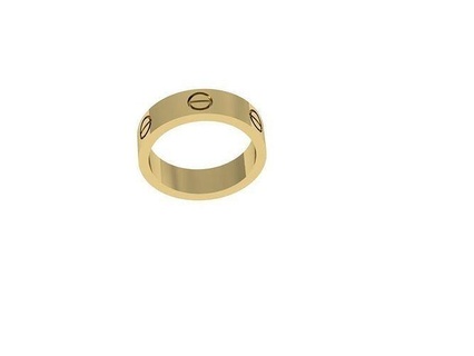 amar anel 19 7 mm livro parafuso ouro Chave fenda joalheria casamento Casamento banda chave imprimível prata argolas 3d print model - Mito3D