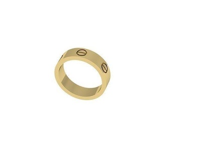 love ring 20 1mm size gold screw forever jewelry printable silver rings jewellery jewel wedding engagement cartiere 3d print model - Mito3D