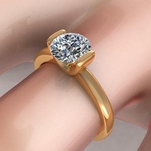 amar solitário diamante anel jóia gema noivado Casamento jóias prata joalheria ouro engagem moda esterlina pingente colar beleza brincos pingentes argolas 3d print model - Mito3D