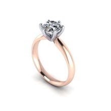 amor solitario compromiso anillo joya boda joyería diamante plata oro enganchar moda libra esterlina colgante pendiente collar belleza pendientes colgantes anillos 3d print model - Mito3D