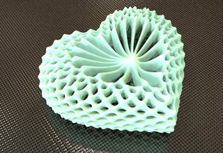 yapı şeklini seviyorum sanat matematik 3dprinting aşk kalp şekil artchallenge matematiksel 3d print model - Mito3D