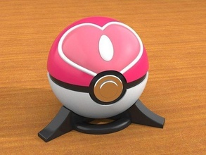 palla d 39 amore replica Pokemon pokeball collezione arte nintendo videogiochi cosplay Giochi giocattoli gioco 3d print model - Mito3D