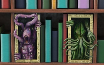 lovecraft kitap ayracı chtulu yazdırılabilir fantezi fdm korku canavar inek pla okumak orijinal garip necronomicon vermek önceden desteklenen maceracılar aramak yaratık oyunlar oyuncaklar 3d print model - Mito3D