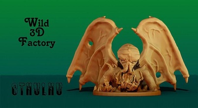 lovecraft mythology great cthulhu 3d model printable ancient lovecraft mythology great cthulhu 3d model printable ancient  stl fanmade chulhu cthulu cth figurine games toys games toys 