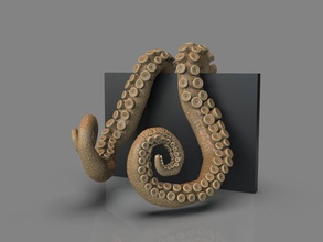 lovecraft tentakeln kreatur halter unterstützung lovecraftian tintenfisch meer ozean fantasie fiktiv fisch raum cthulhu bücher kopfhörer halloween grusel 3dprint klecks tier natur hobby diy 3d print model - Mito3D