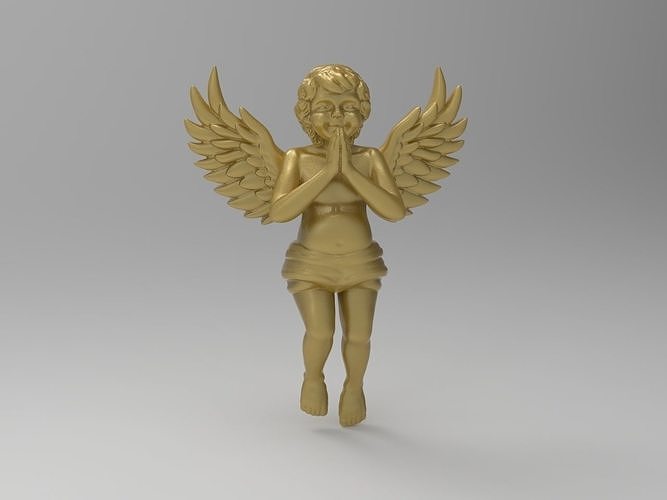 lovely cupid pendent love art figurine jewellery angel sculpture jewelry pendants 3D print model - Mito3D
